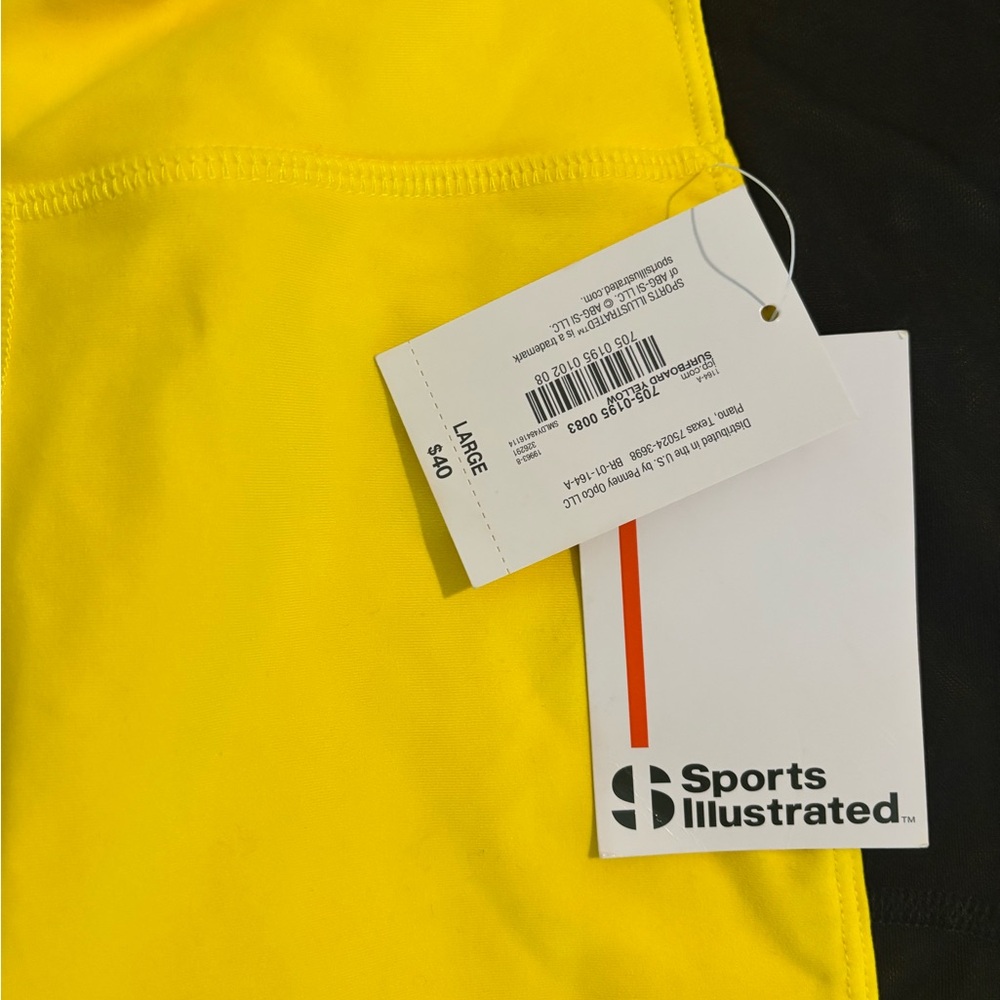 Sports Illustrated Swim Yellow and Black Set Gym Outfit - Picture 2 of 4